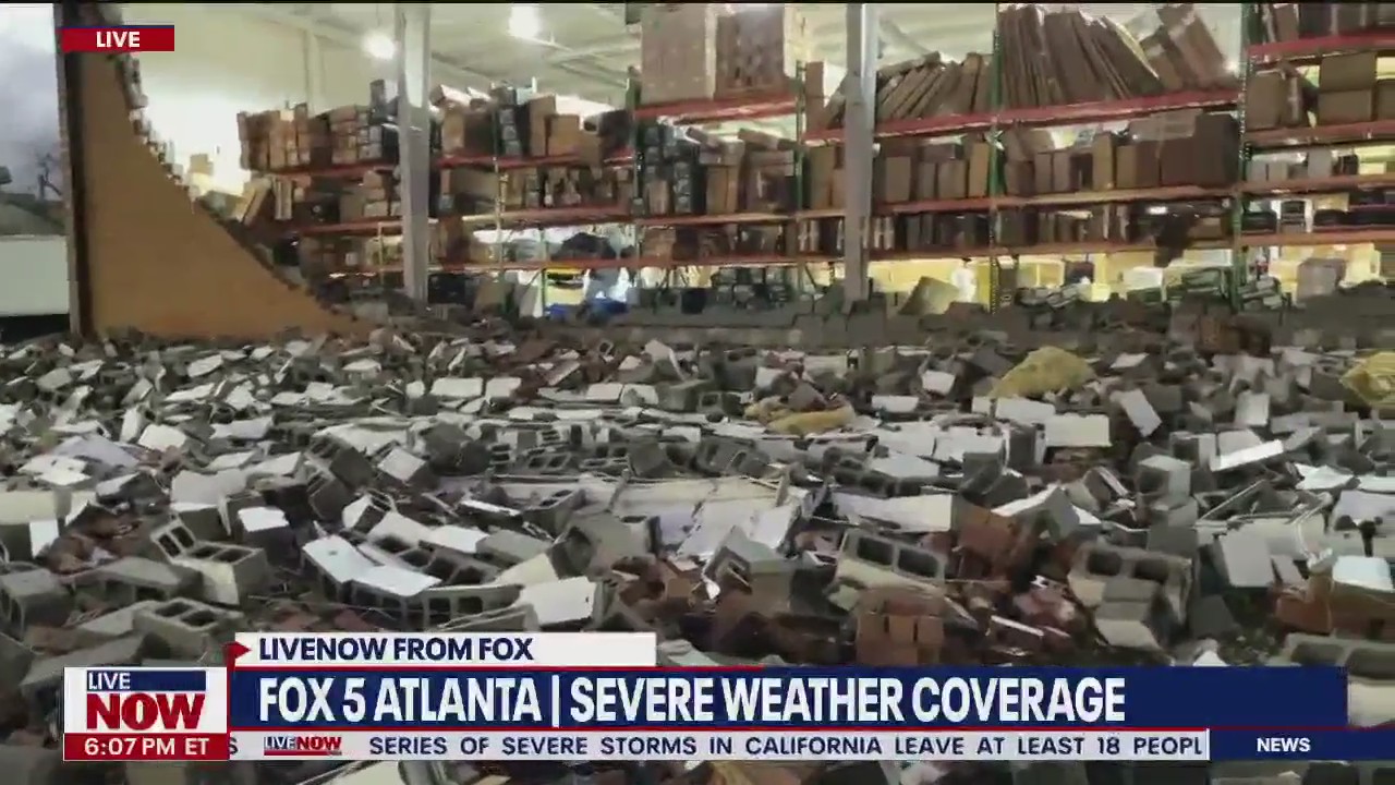 Atlanta severe weather: Possible tornado touches down, causing major damage | LiveNOW from FOX