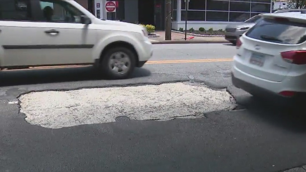 Broken street still unfinished a year later