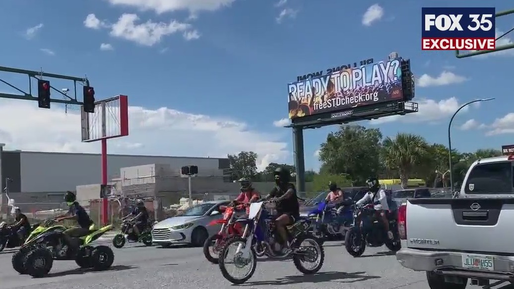 Video shows aggressive motorcyclists swarming busy Central Florida roads, crossing into oncoming traffic