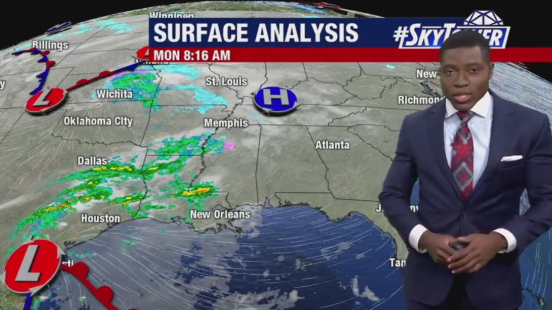 Monday afternoon forecast