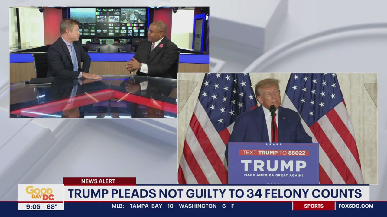 Trump pleads not guilty to 34 felony counts