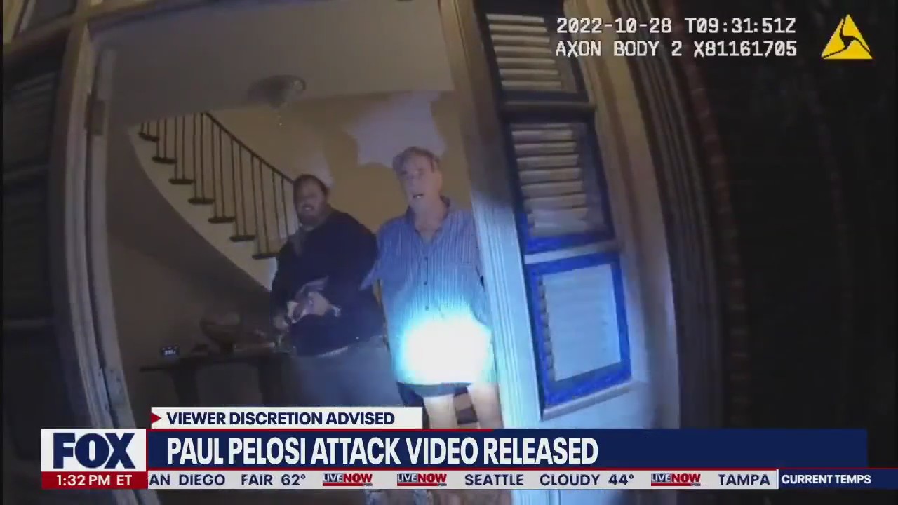 Paul Pelosi attack video: Police release body cam footage | LiveNOW from FOX