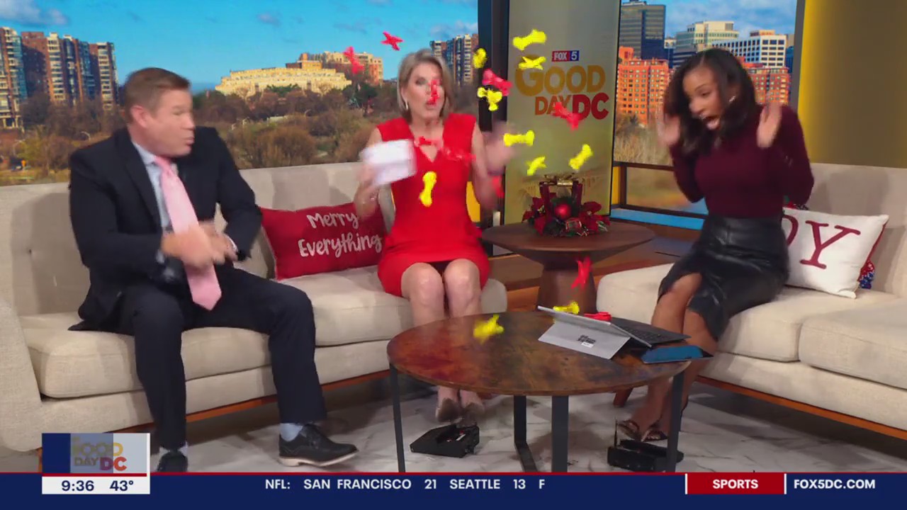 Hot Holiday Toys: Holly finds out jumping dominos really jump!