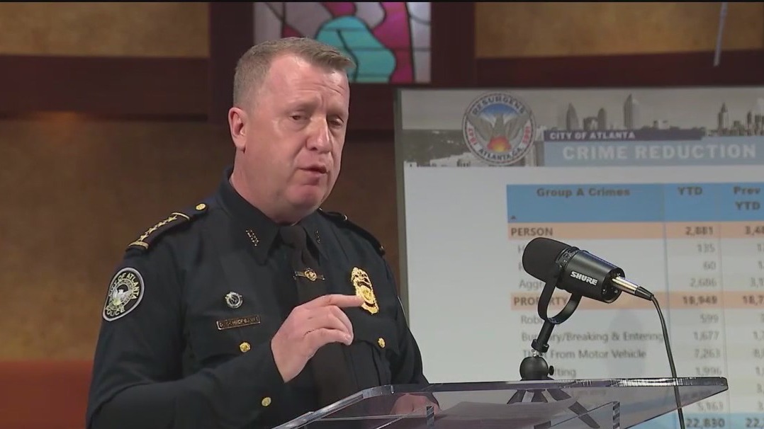 Mayor, police chief say violent crime down in Atlanta