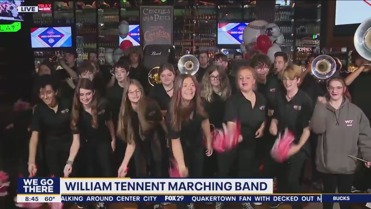 'Yo, Go Phils': Local marching band cheers on the Phillies with their own rendition
