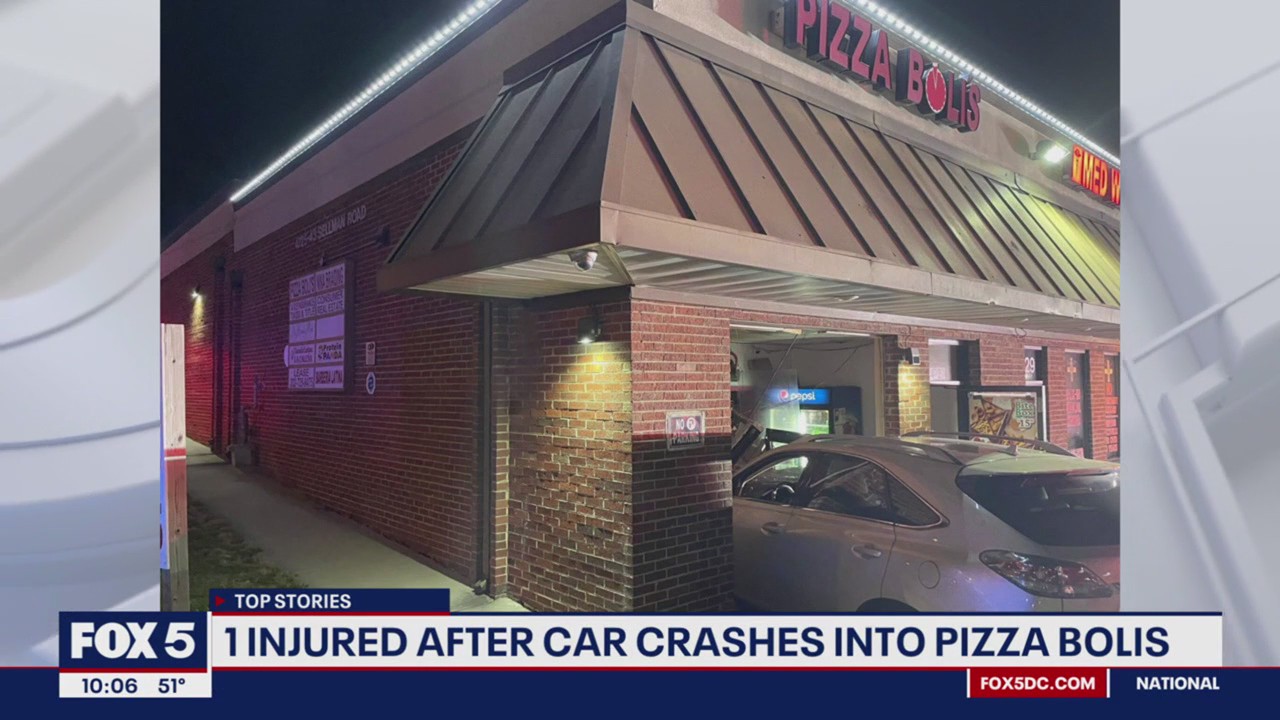 Car crashes into Beltsville Pizza Boli's on National Pizza Day