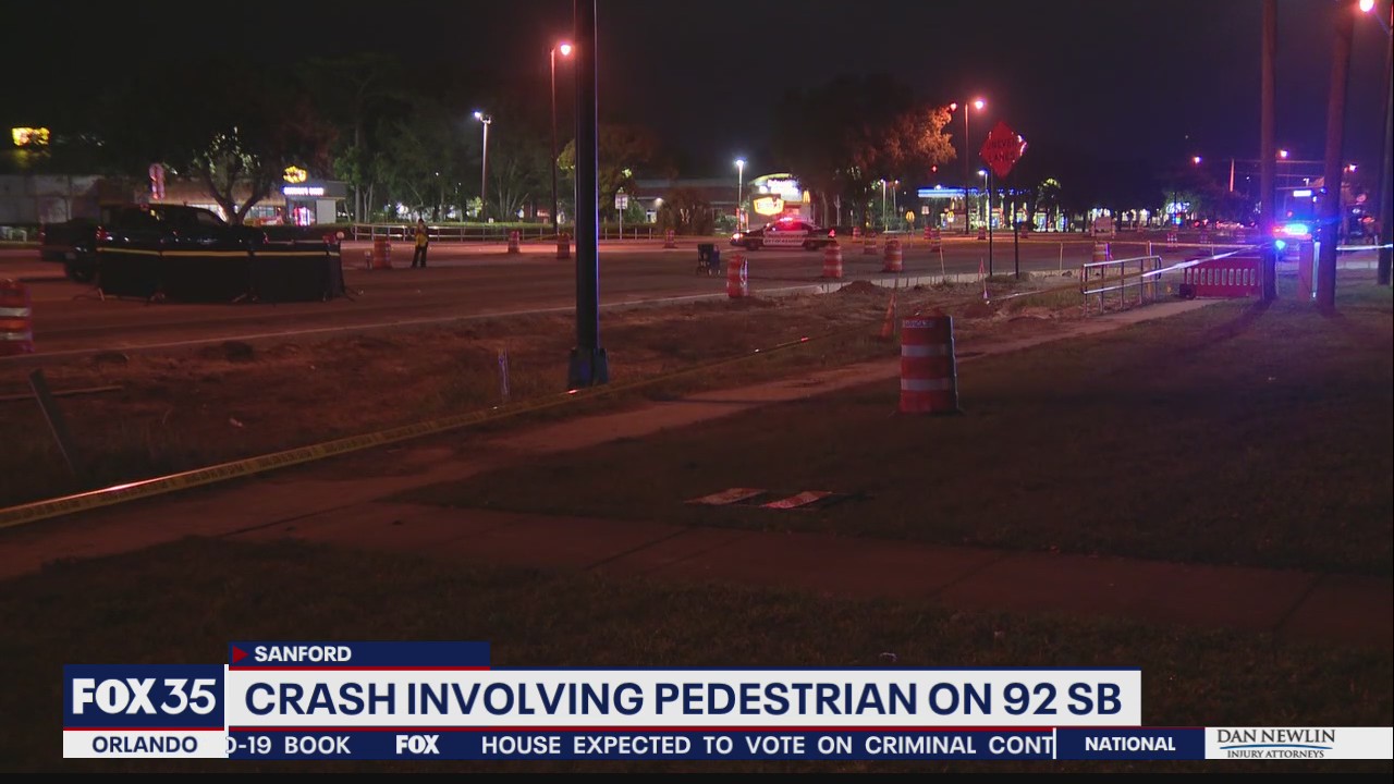 Pedestrian struck and killed in crash along US 17-92 in Sanford, police say