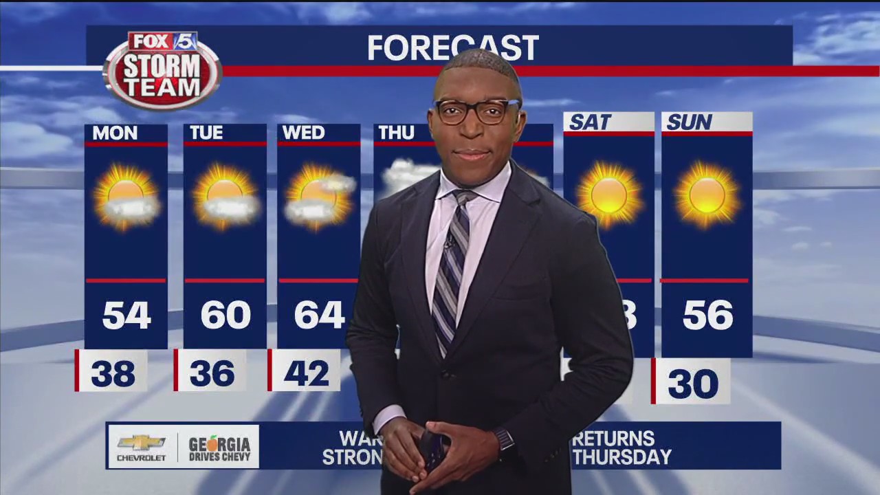 Sunday evening forecast update