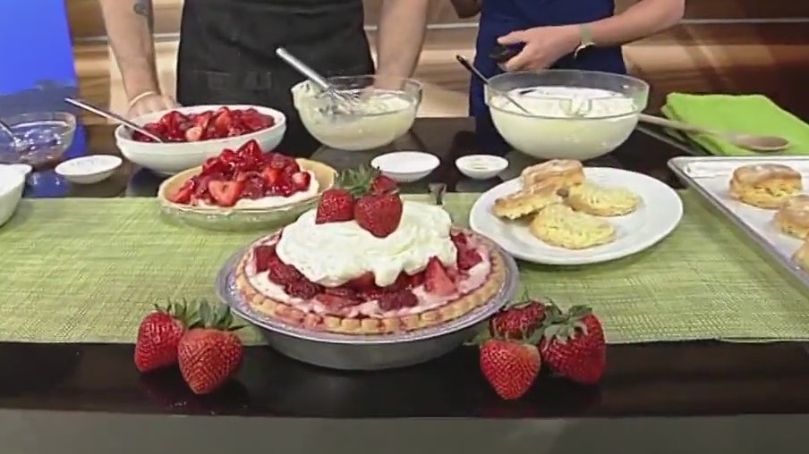 Chadwick Boyd whips up his strawberry pie