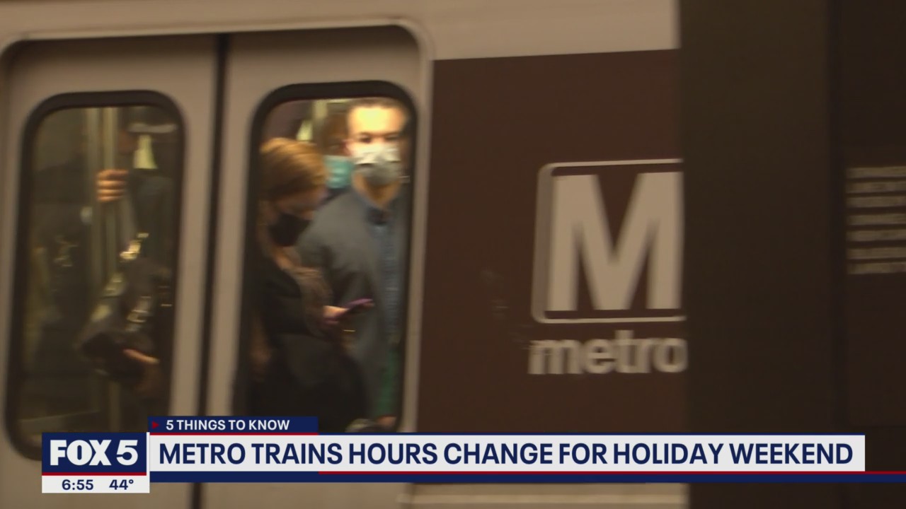Metro trains hours change for holiday weekend