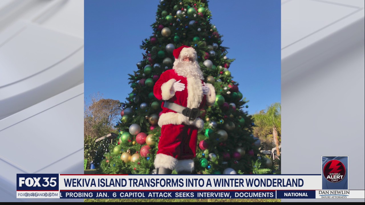 Wekiva Island transforms into winter wonderland
