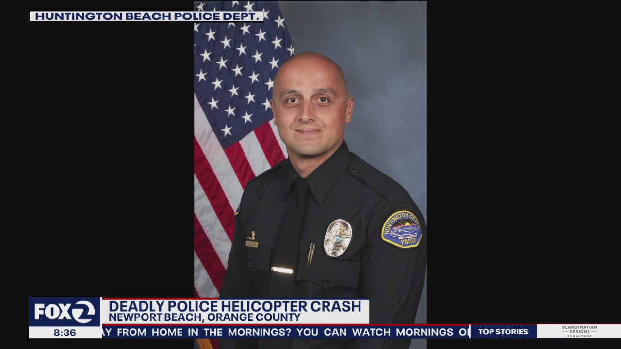 Deadly police helicopter crash at Newport Beach