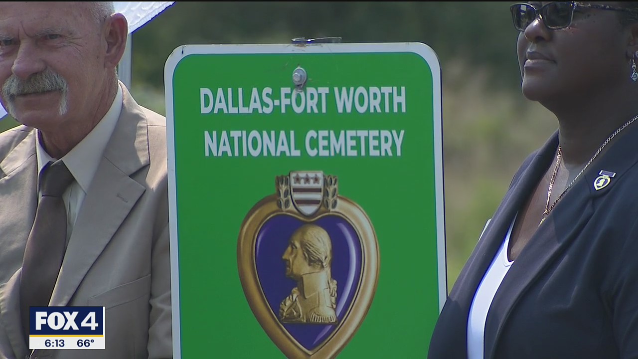 DFW National Cemetery becomes 1st Purple Heart VA Cemetery in the United States