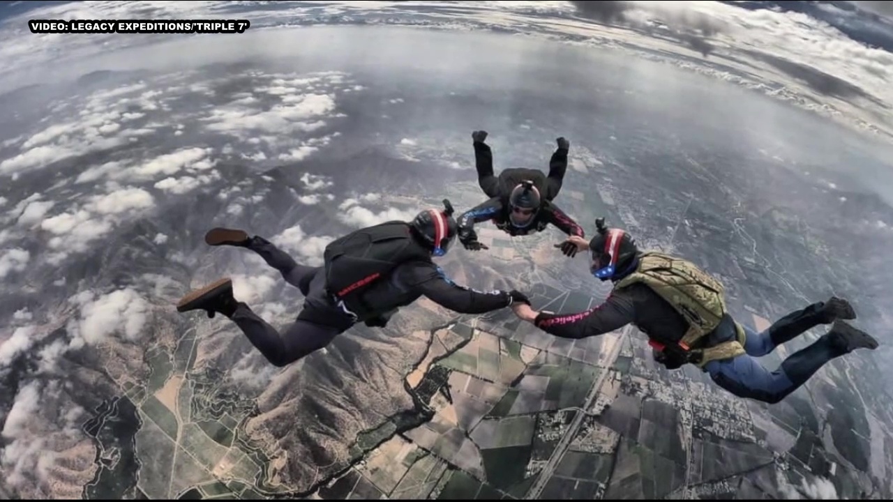Documentary filmmakers capture record-breaking skydives
