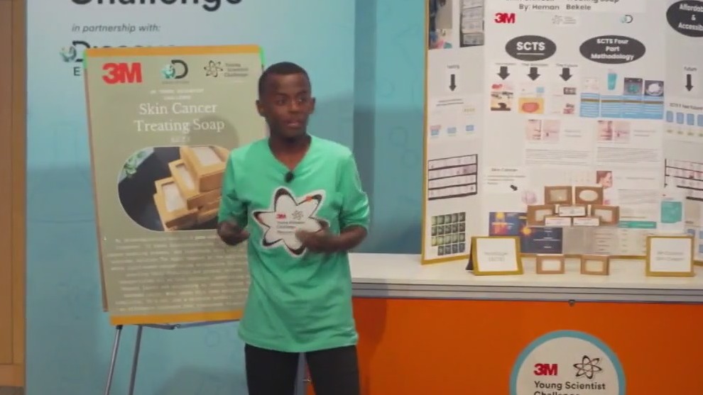 14-year-old invents soap to treat cancer
