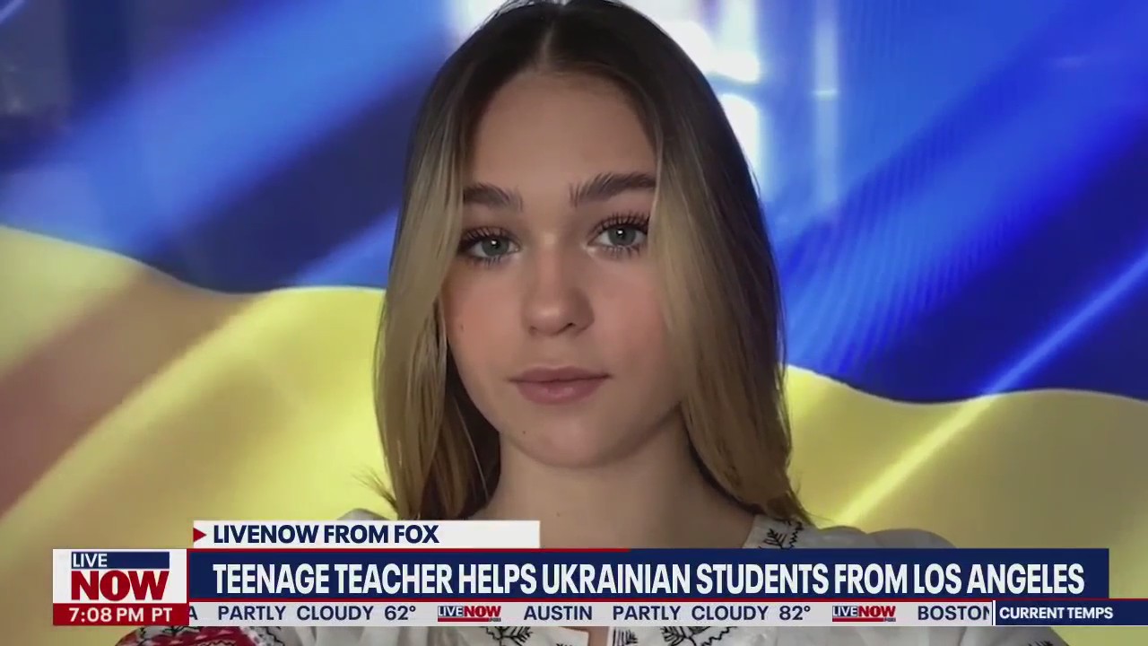 Teenage teacher helps Ukrainian students from Los Angeles | LiveNOW from FOX