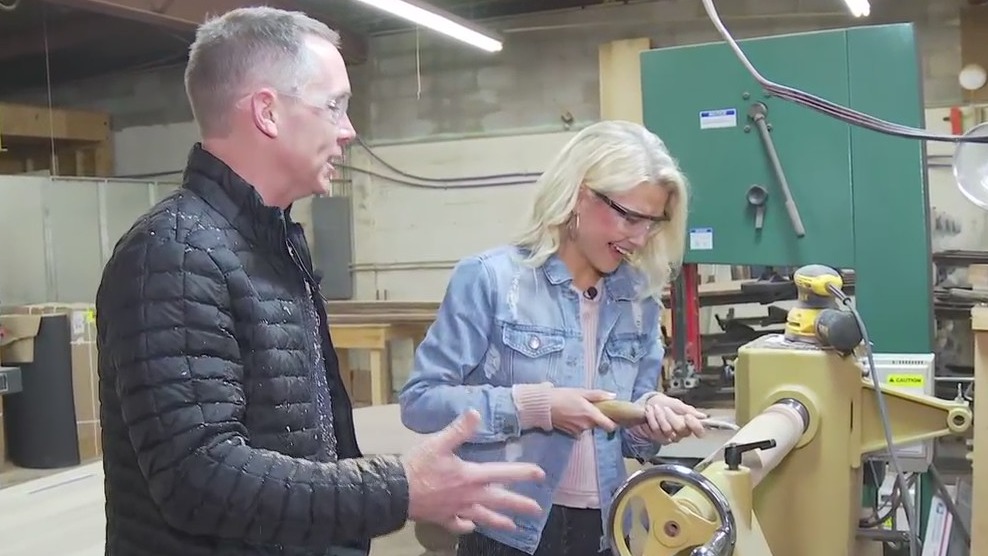 Woodworking with Clint Harp at Harp Design Co. in Waco