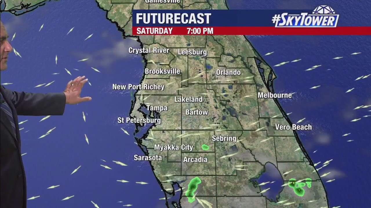 Friday evening forecast