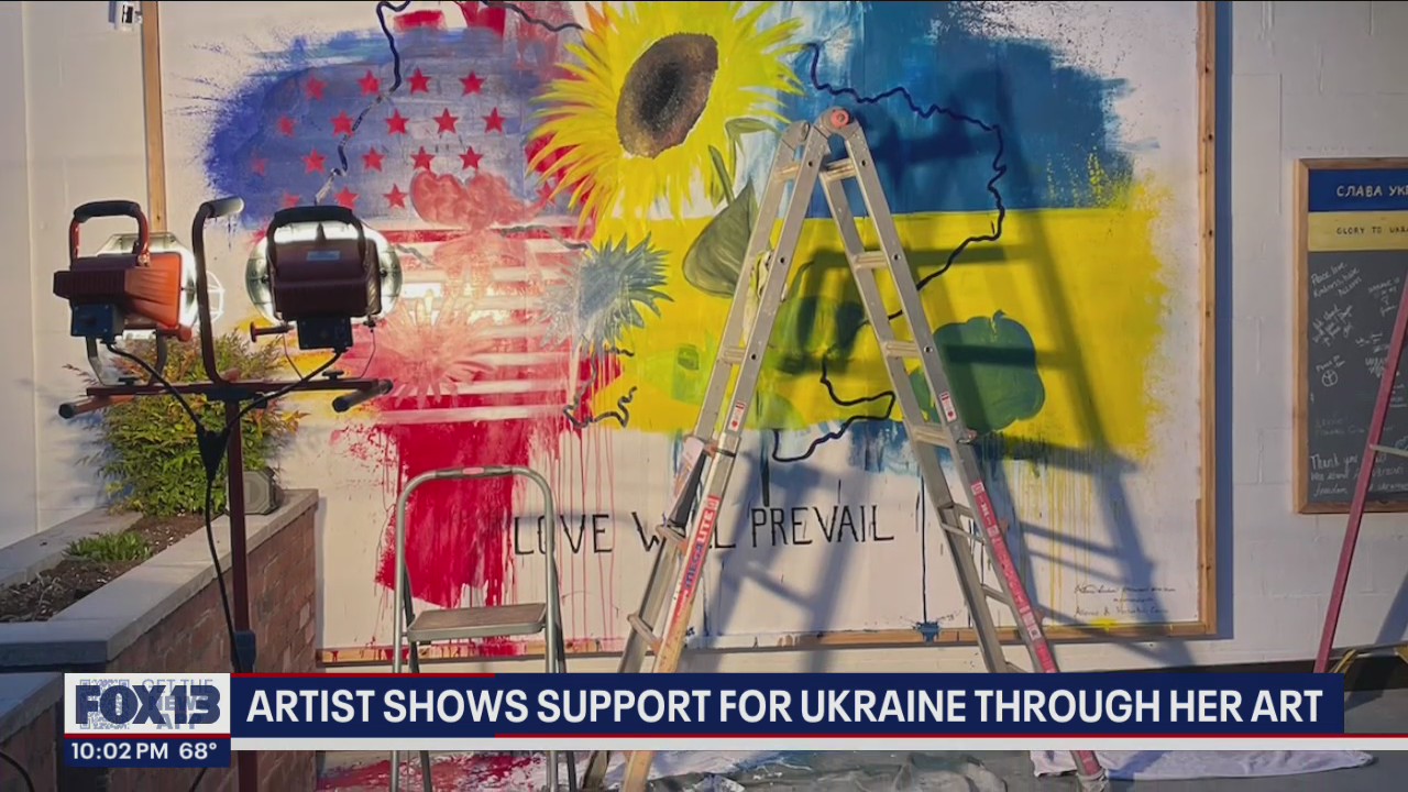 Mural made in support for Ukraine vandalized