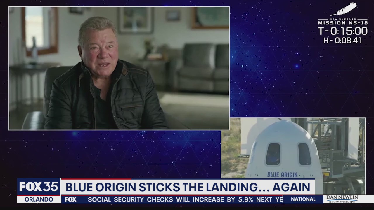 William Shatner heads to 'Final Frontier' with Blue Origin trip