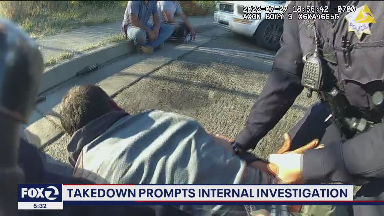 San Rafael police officers on leave after bloody takedown of man with beer can