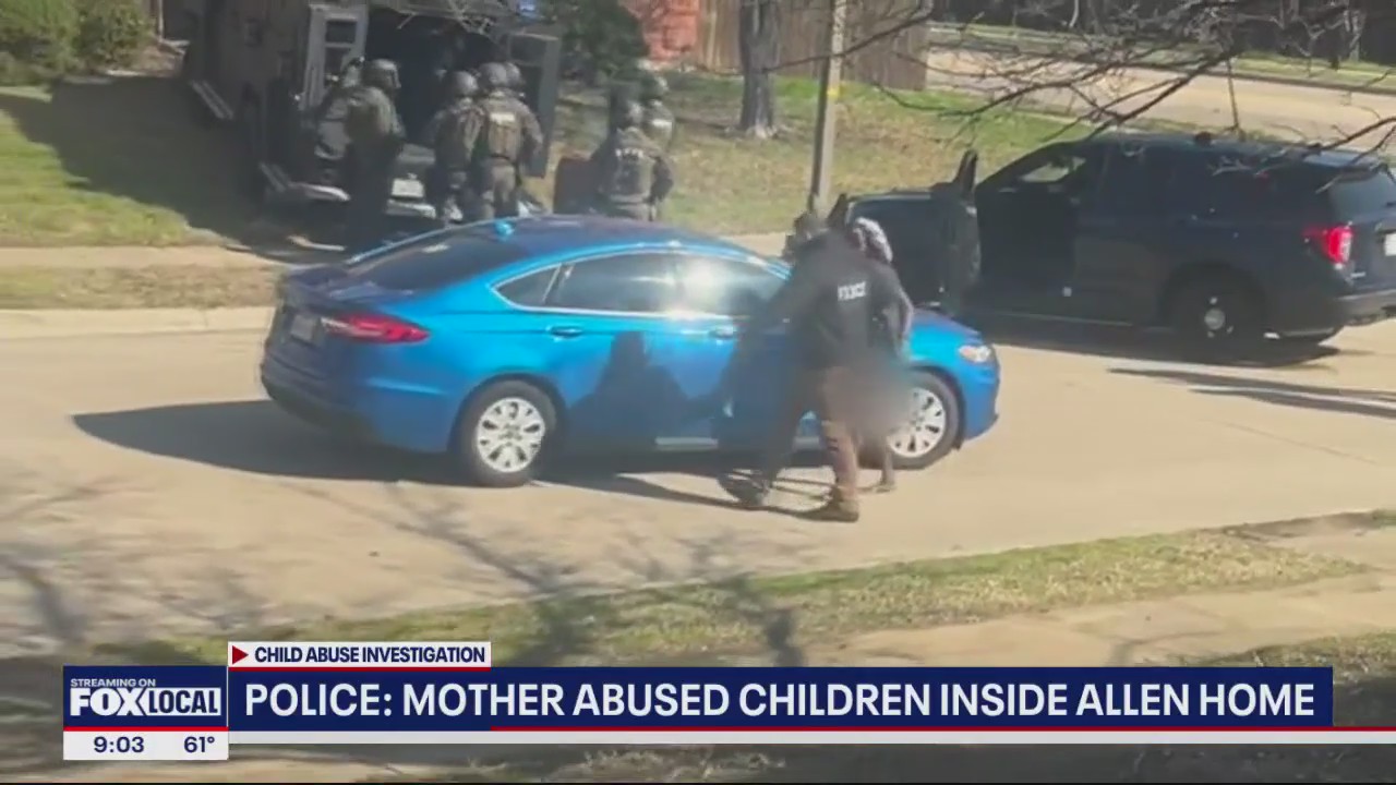Police: Mother abused kids inside Allen home