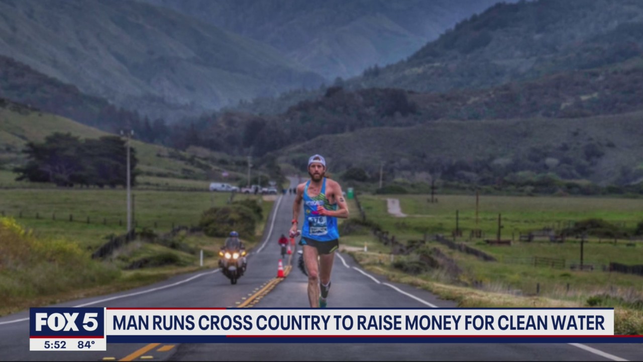 Local man runs cross country to raise money for clean water