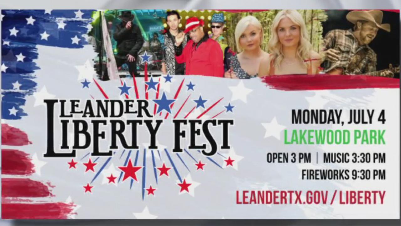 Annual Leader Liberty Fest celebrating July 4th with live music, festivities
