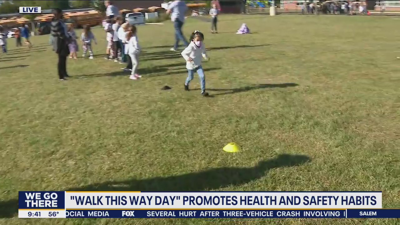 Hallowell Elementary School hosts "Walk This Way Day"