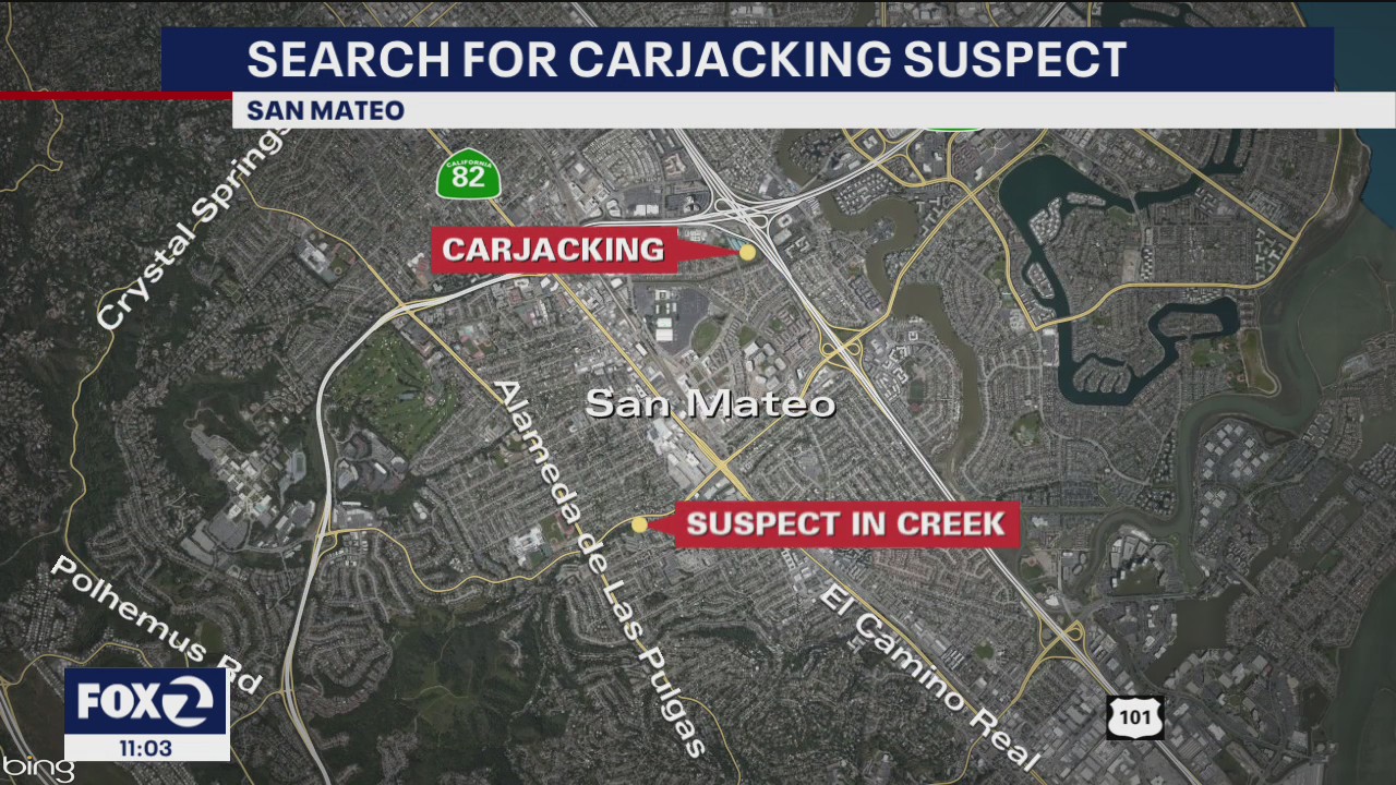 San Mateo police search for carjacking suspect who held woman at knife point