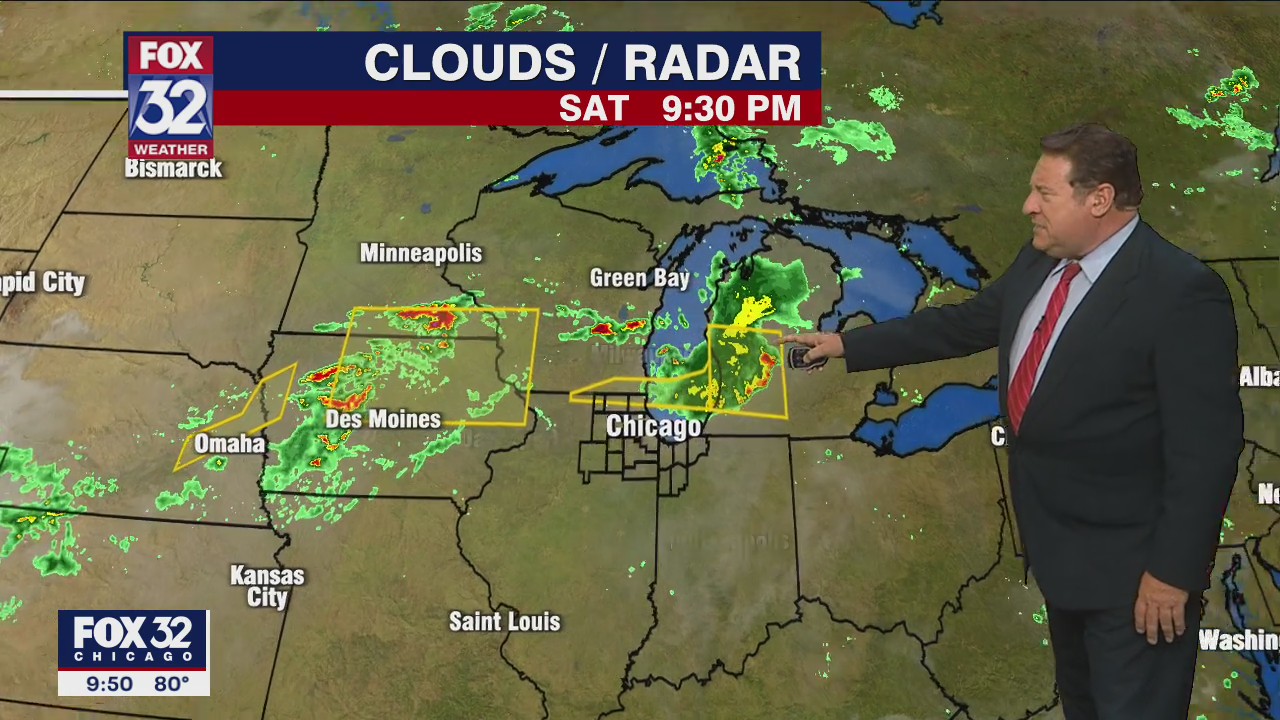 Chicagoland forecast for Saturday night, July 23