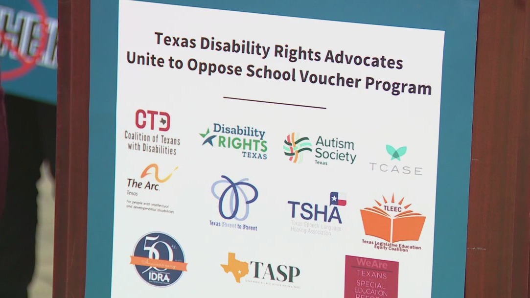 Disability rights advocates speak out against school vouchers