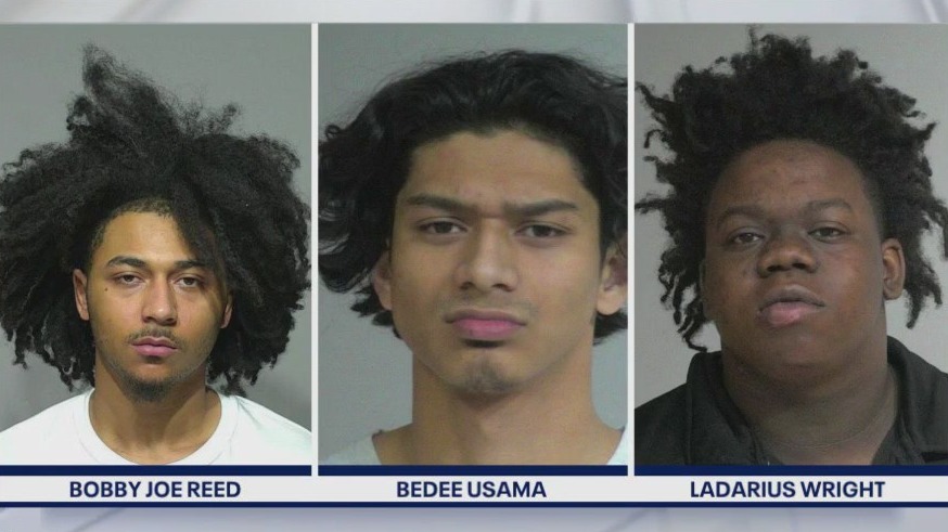 Vehicle stolen with kids inside, 3 charged