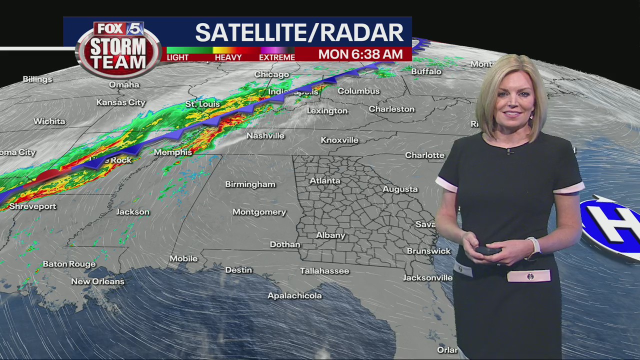 Monday morning weather forecast