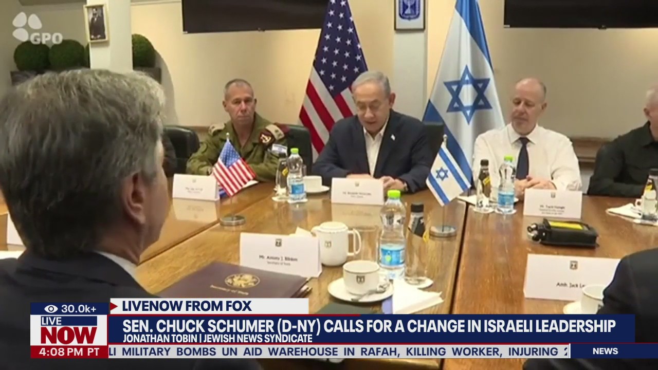 Sen. Chuck Schumer calls for new Israel elections