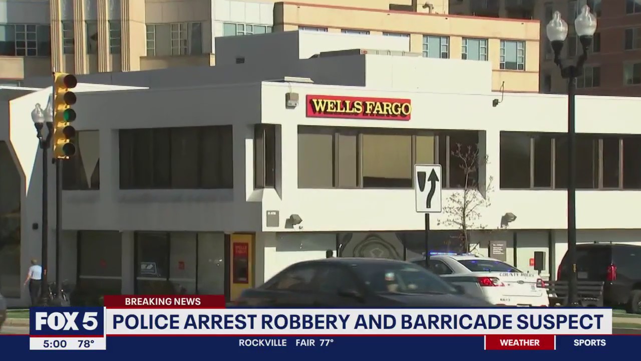 Police arrest robbery and barricade suspect at Arlington Wells Fargo