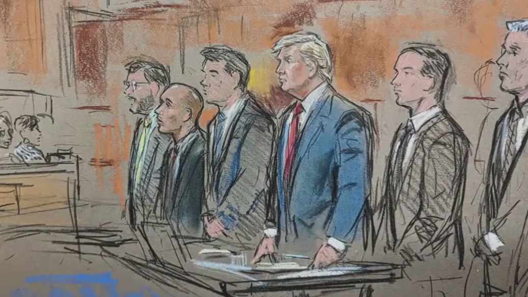 Trump appears in court, pleads not guilty