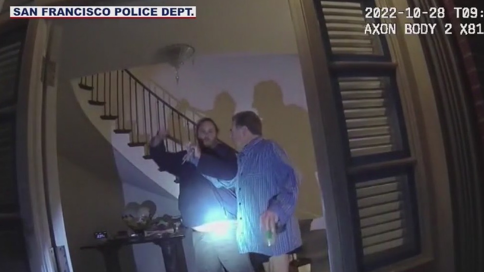 Paul Pelosi hammer attack video released