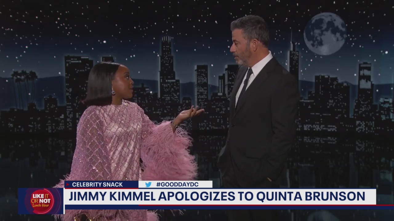 Celebrity Snack: Jimmy Kimmel apologizes to Quinta Brunson