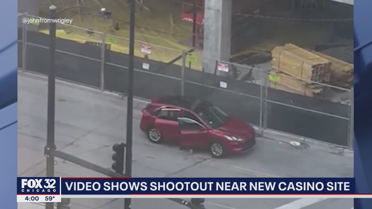 Horrifying video shows shootout near Chicago's new casino site