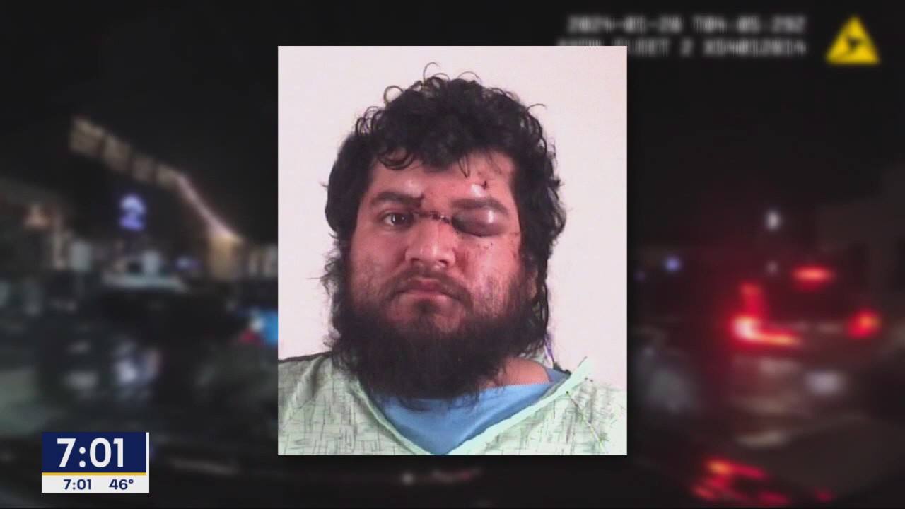 Suspected drunken driver hits 2 people during chase