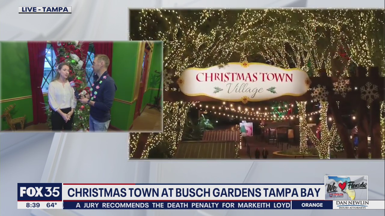 Christmas Town at Busch Gardens Tampa Bay