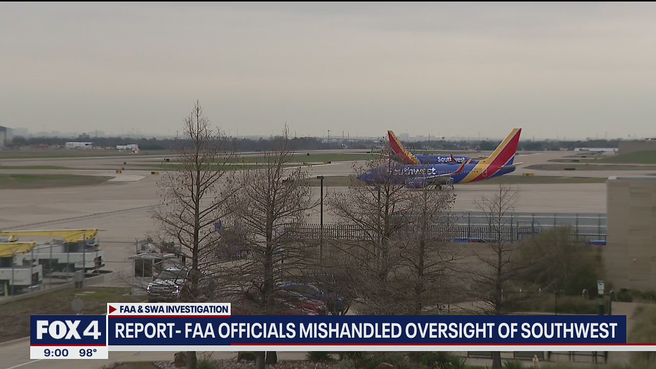 Whistleblower report finds FAA did not properly oversee Southwest Airlines
