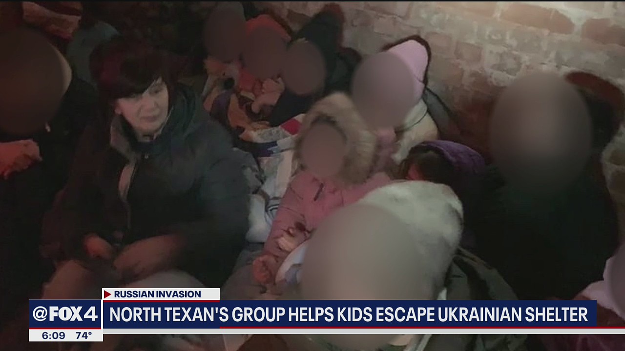 Children safely evacuate from Ukrainian shelter created by Texas nonprofit