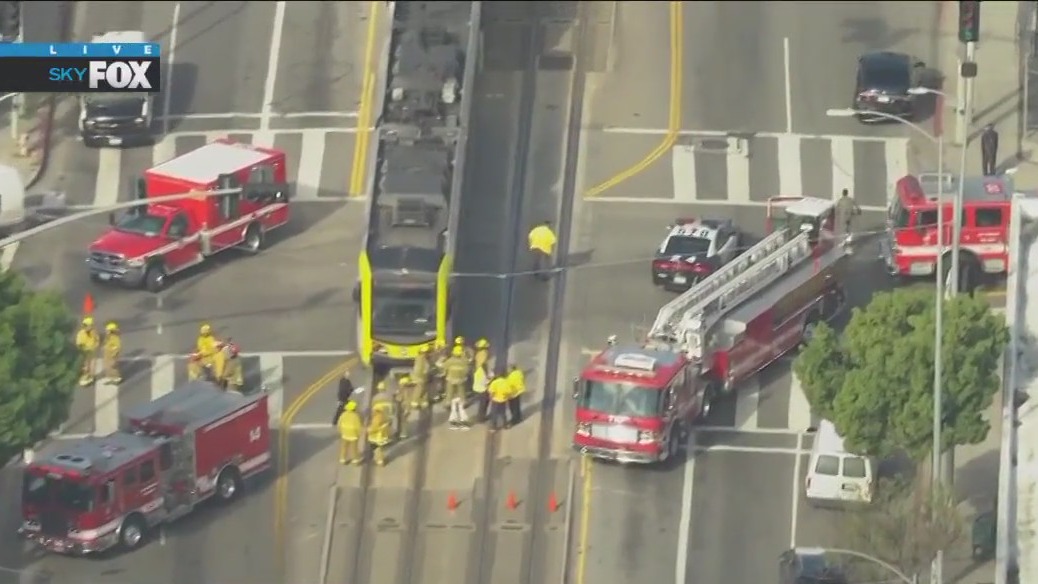 Four suffer minor injuries in 'train-vehicle incident' on Metro A Line