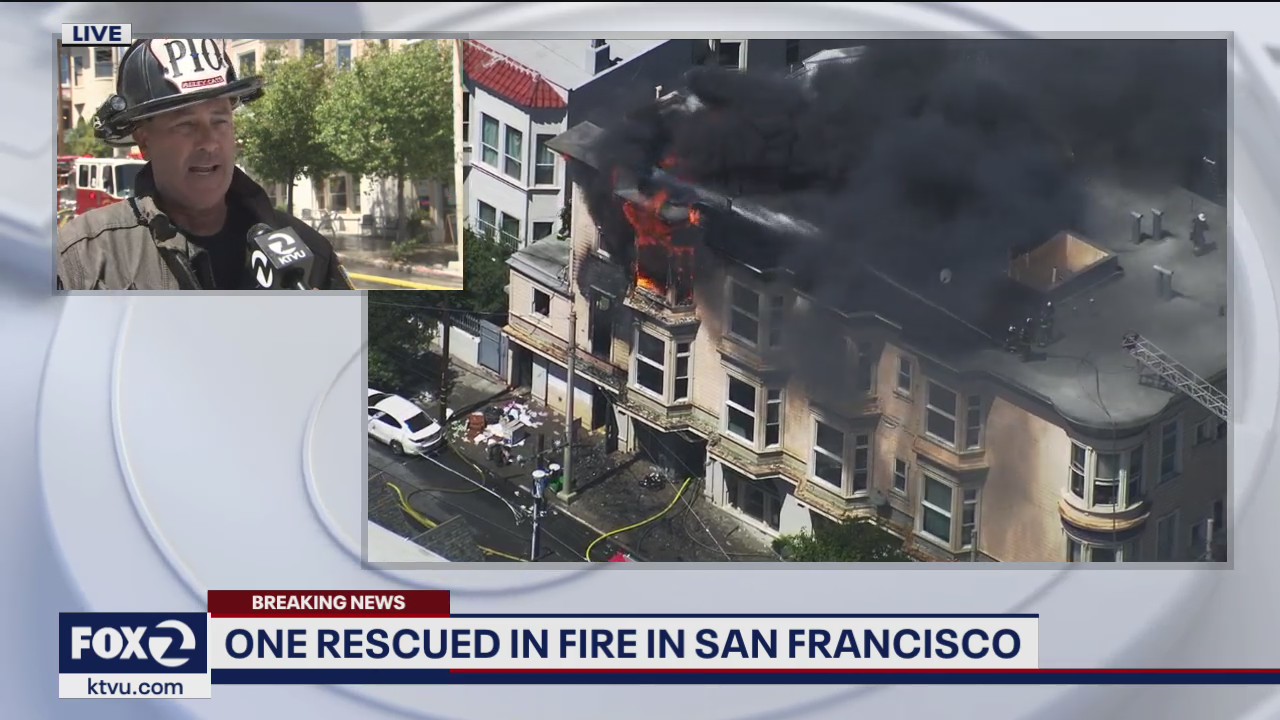 Woman rescued from San Francisco apartment fire