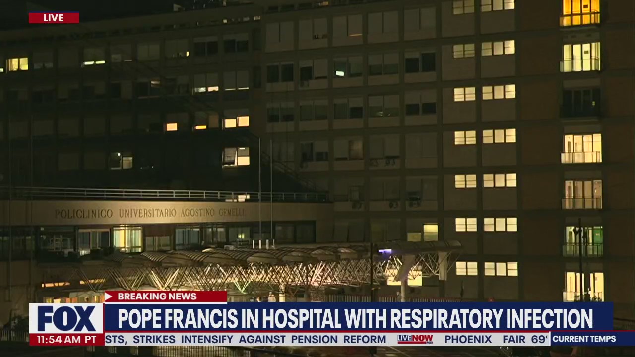 Pope Francis sent to the hospital ahead of Holy Week