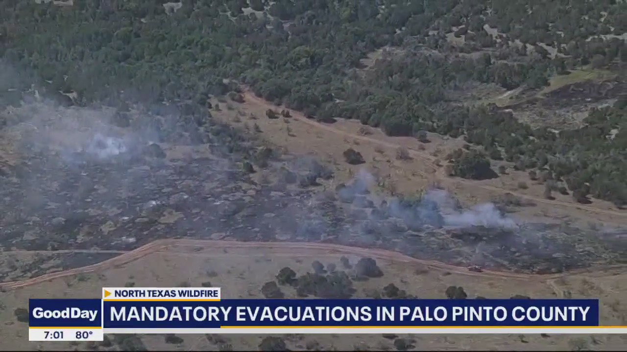 Palo Pinto County wildfire forces mandatory evacuations
