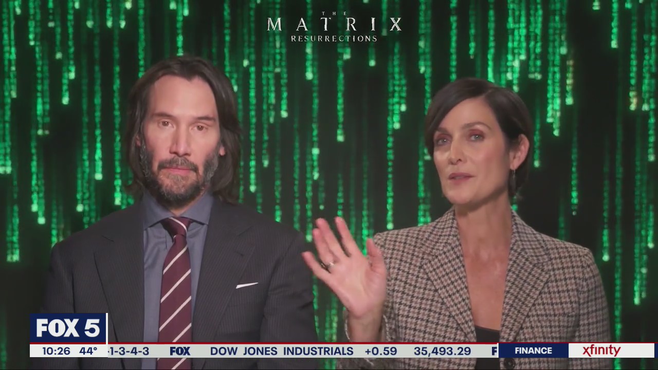 Keanu Reeves and Carrie-Anne Moss talk returning to 'The Matrix'