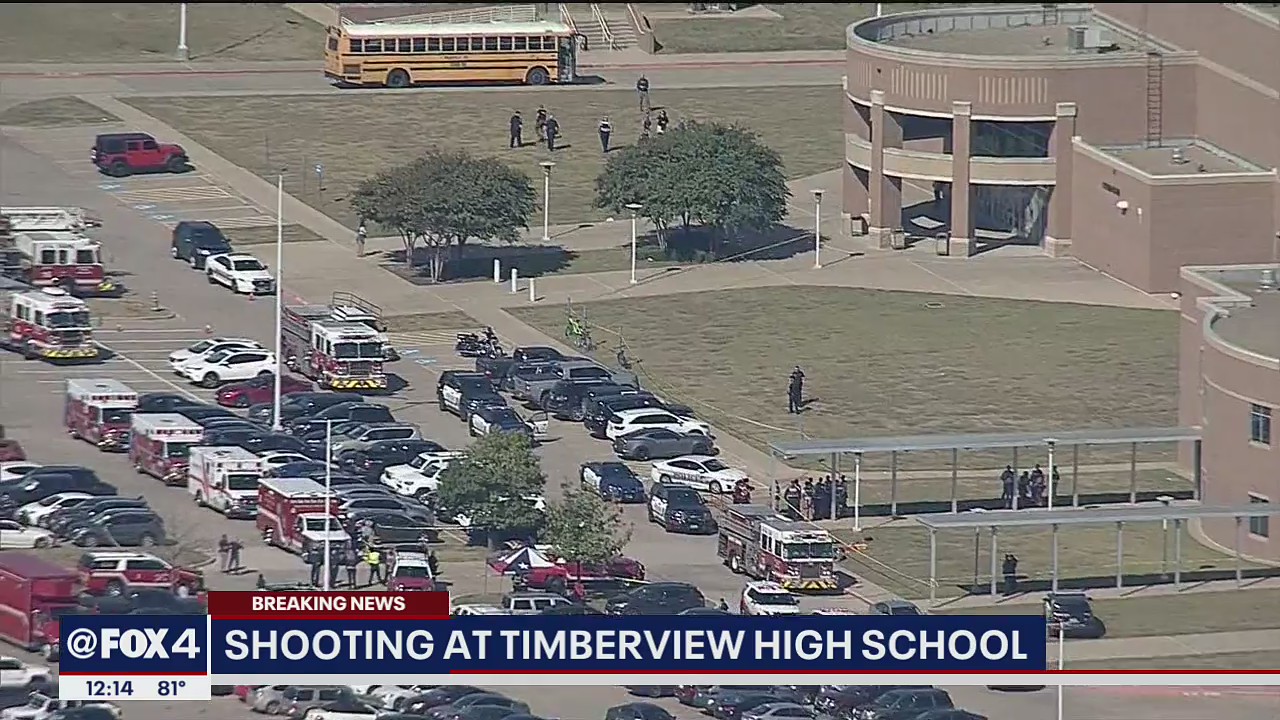 Parents waiting to be reunited with kids after school shooting at Timberview High School